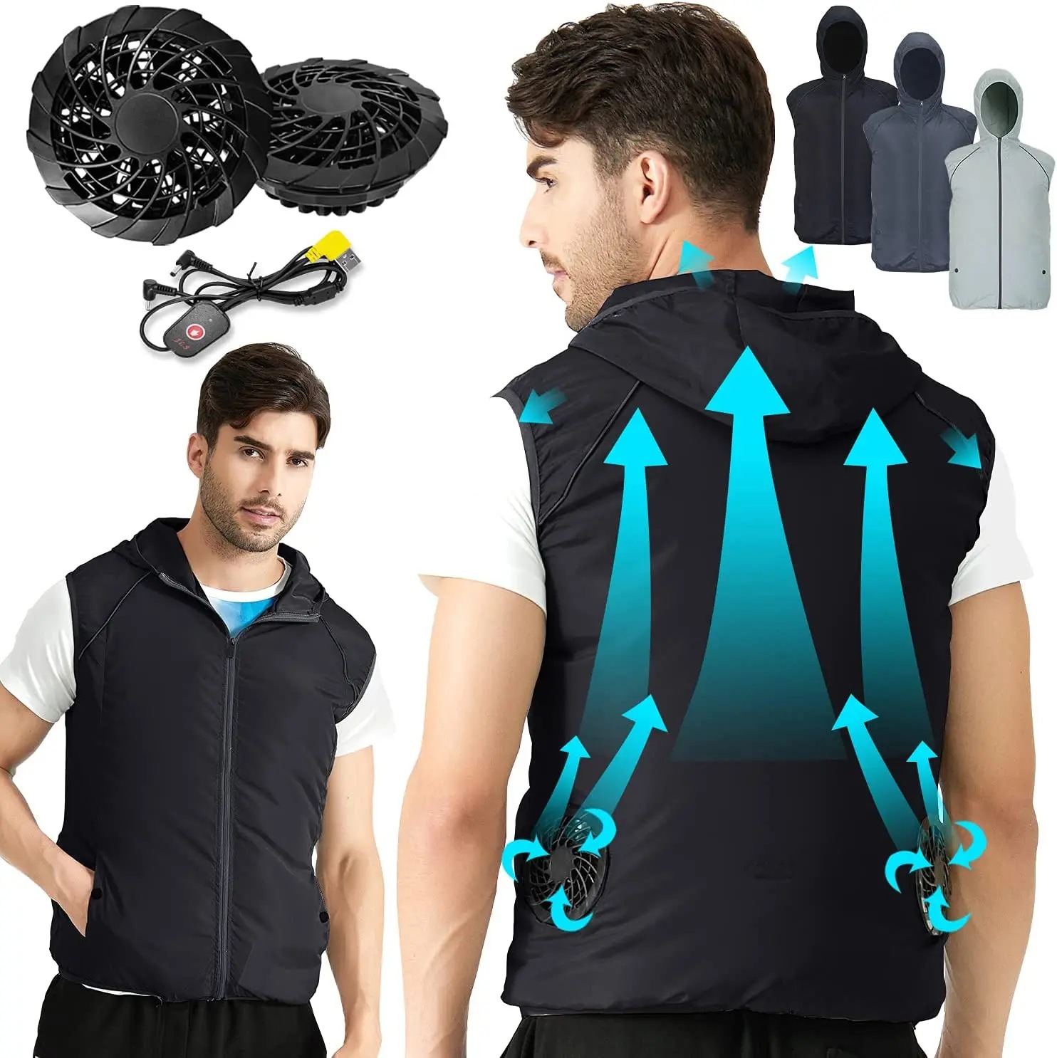 Summer Sport Fan Air Condition - Outdoor Sport Jacket Brand recension och pris