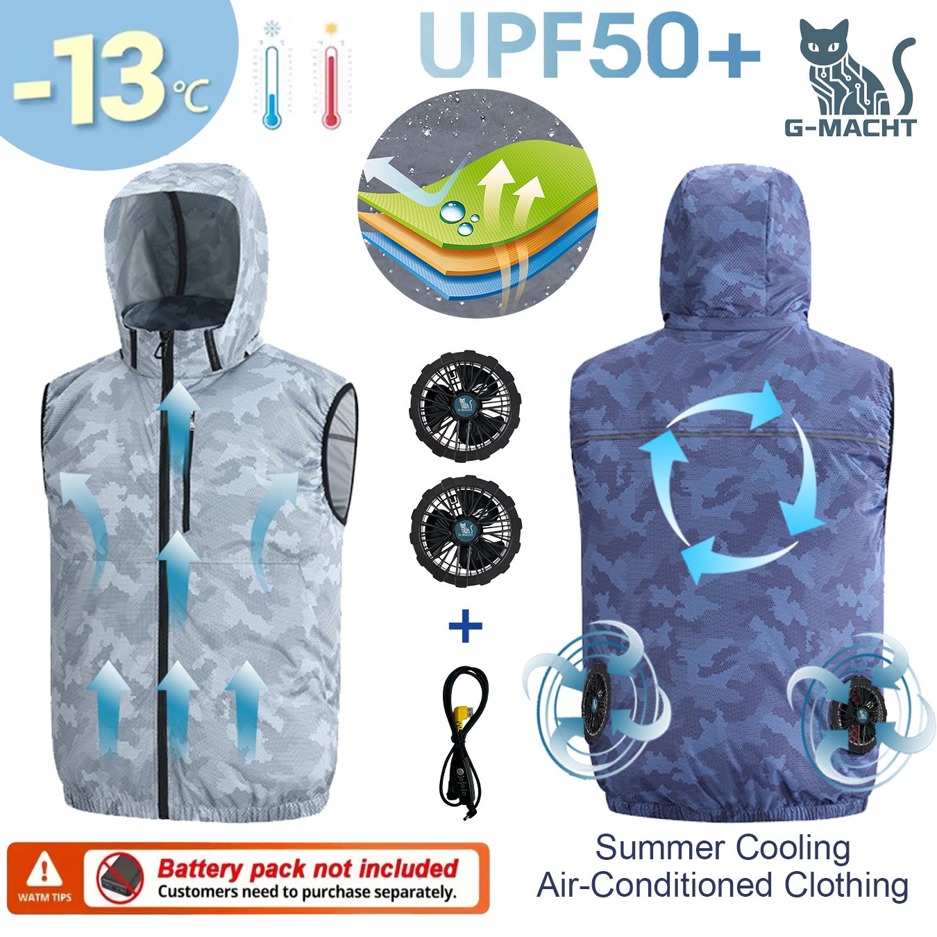 Summer Sport 12V/5V Fan Air Co - Outdoor Sport Jacket Brand recension och pris