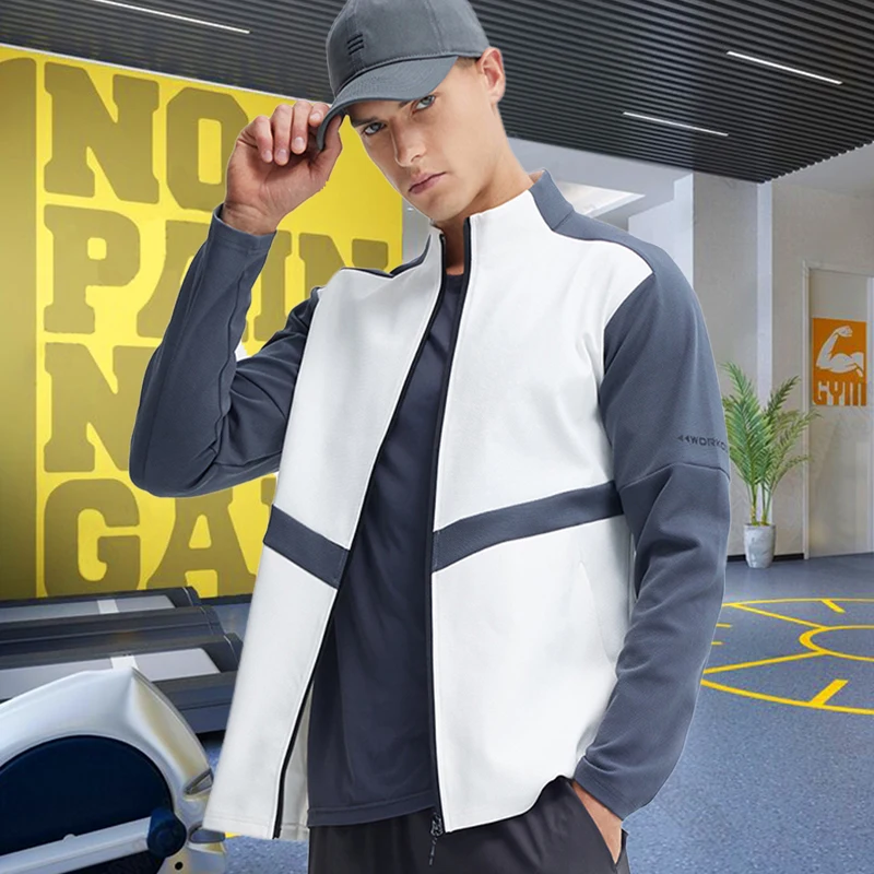 Gym Sport Hoodies for Men Fitn - Outdoor Sport Jacket Brand recension och pris